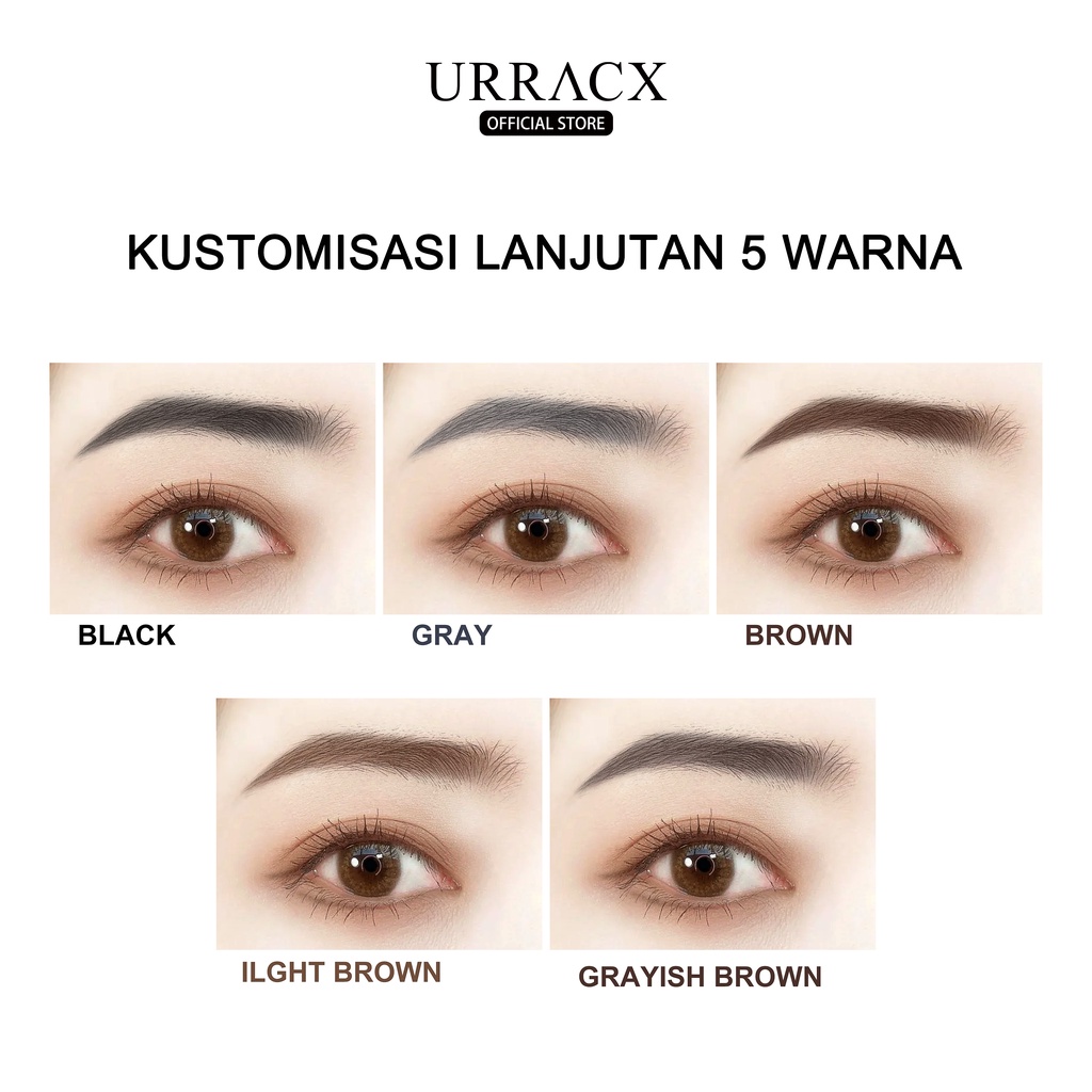 URRACX Pensil Alis Otomatis /Pensil Alis Tahan /Air Pensil Alis Untuk Pemula/Pensil Alis Tahan Warna Tahan Lama/ Eyeliner