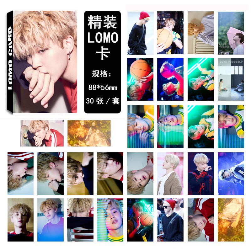 [BS] BISA COD 30pcs Lomo Card Photo Card BTS BASKET BT21 Jungkook V KPOP - KP241