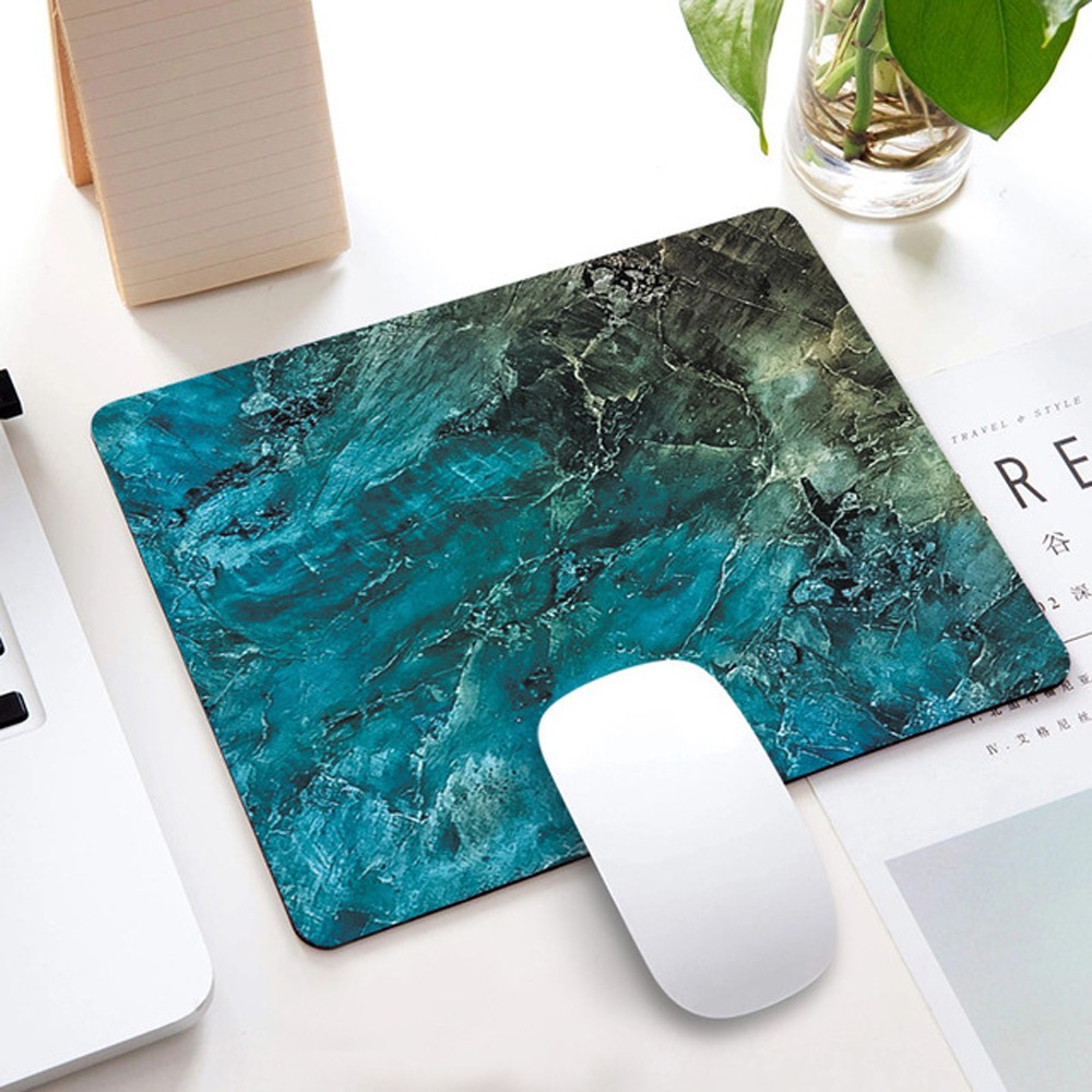 Lanfy Mouse Pad Motif Marmer Gaya Nordic Untuk Aksesoris Komputer