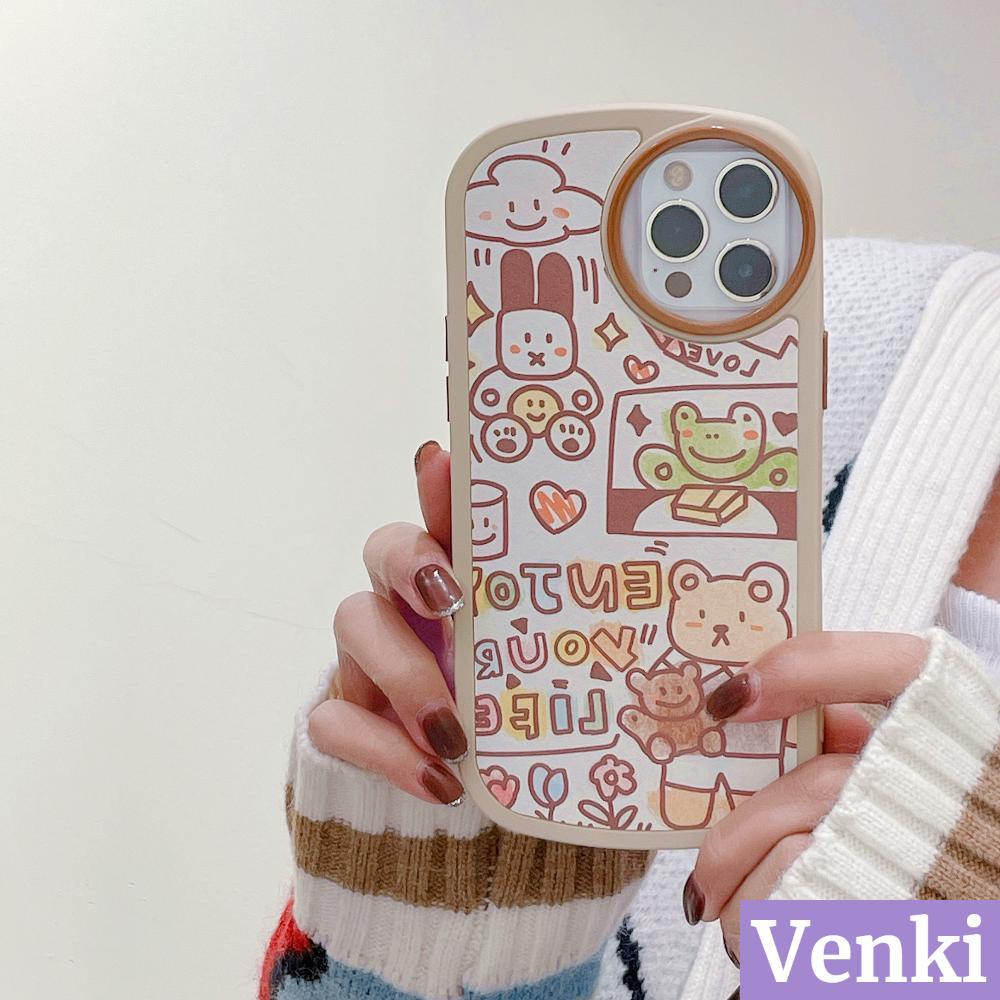 For iPhone 13 Pro Max iPhone Case Skin Feel Silicone Soft Case Luxury Leather Case Large Hole Circular Ring Protection Camera Airbag Shockproof Comic Cartoon Cute Style For iPhone 13 Pro Max iPhone 12 Pro Max iPhone 11 Pro Max iPhone 7 Plus XR XS M 11 7