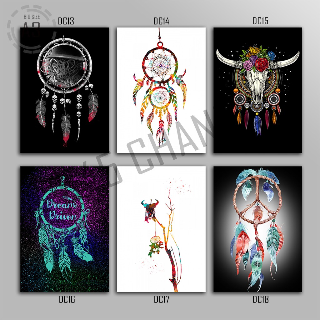 Home Decor DREAM CATCHER Big Size A3 Bahan Kayu Hiasan Dinding Dekorasi Kamar Perlengkapan Rumah