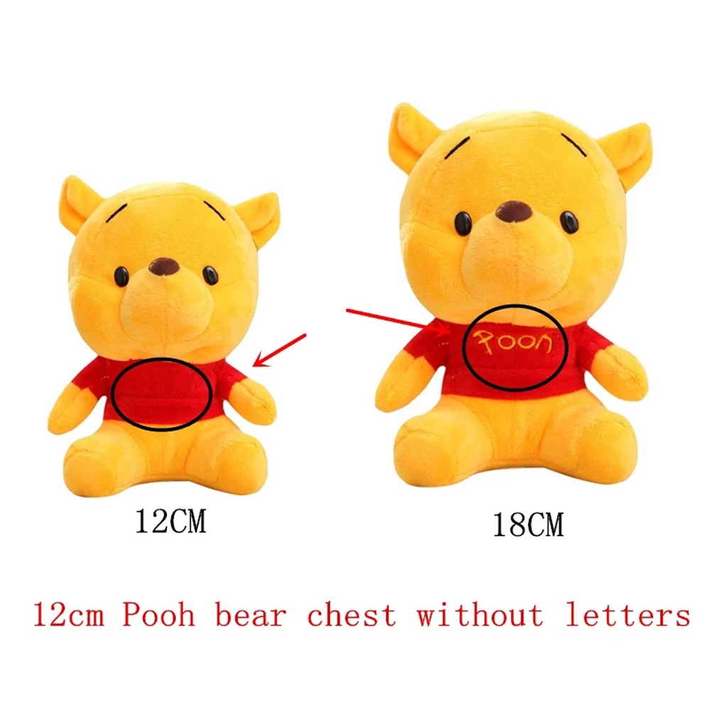 Needway  Birthday Gift Plush Dolls Cute Stuffed Toys Winnie the Pooh Bear Stuffed Animals Ddonker Pendant 12-18cm Keychain Pig Tigger