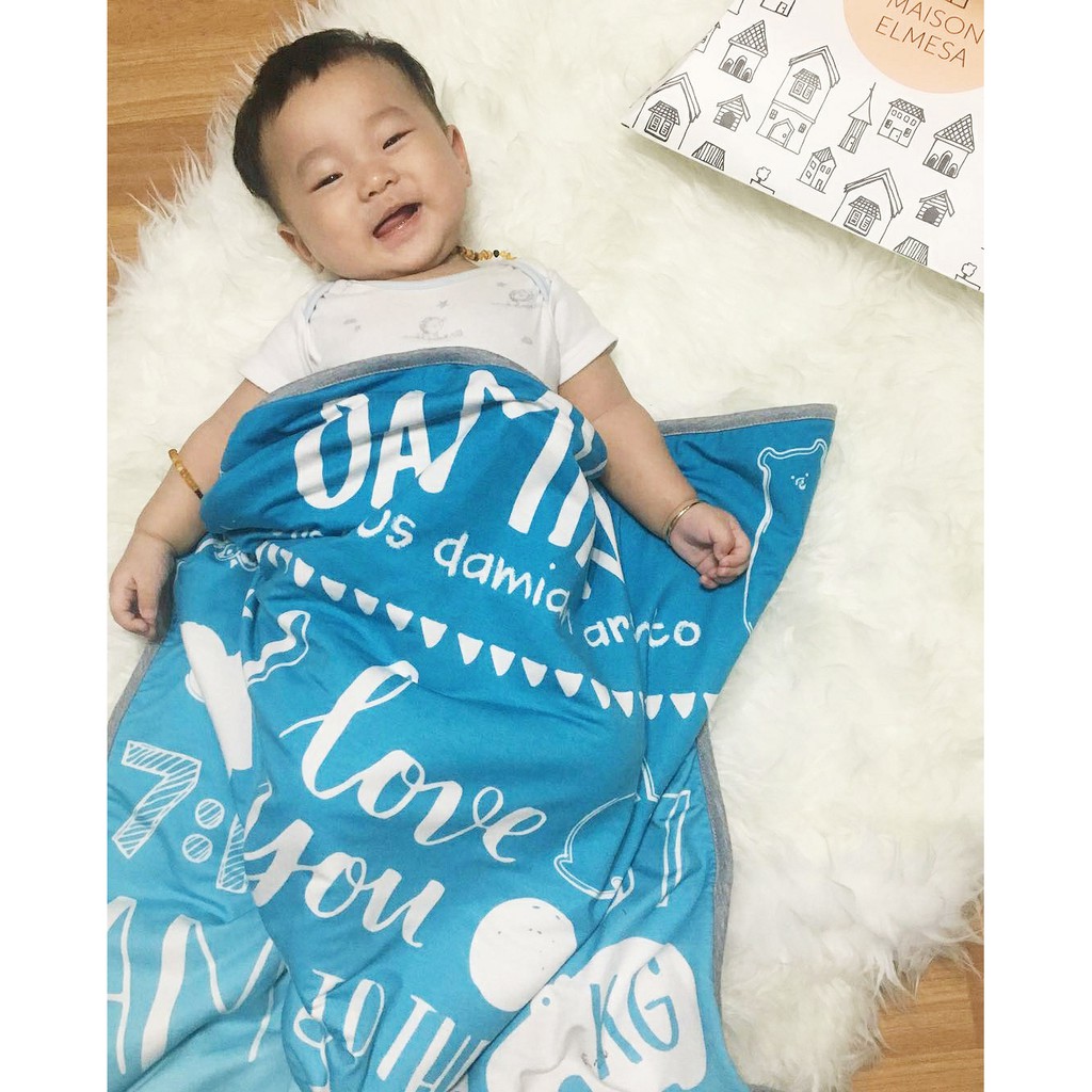 Maison Elmesa Baby Blanket Selimut Bayi Selimut Nama Moon Series