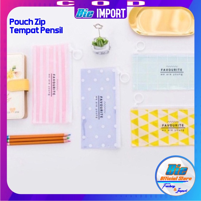 Pouch Tempat Pensil Mozaik Premium Impor Best Seller