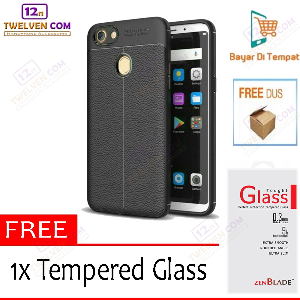 Case Auto Focus Softcase Oppo F5 - Tempered Glass