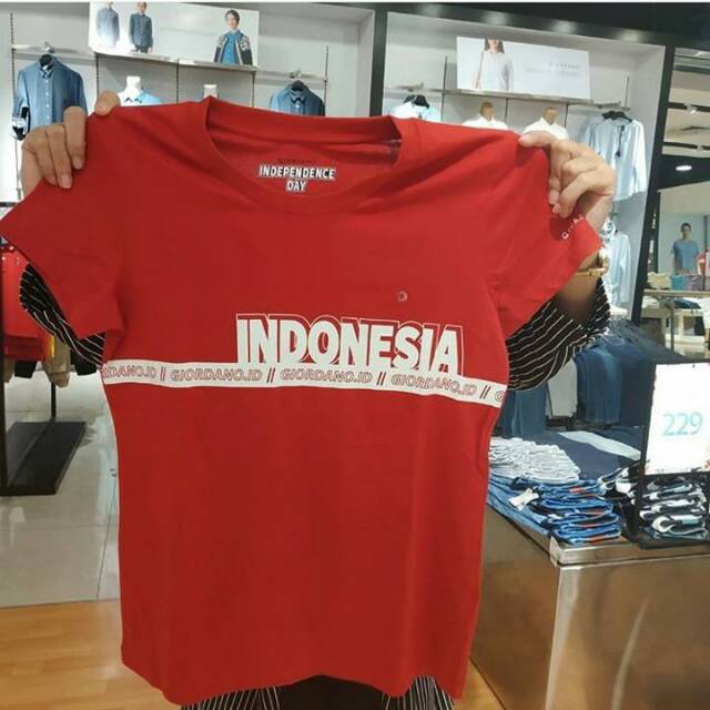 KAOS GIORDANO PROMO KAOS GIORDANO EDISI INDONESIA KEMERDEKAAN