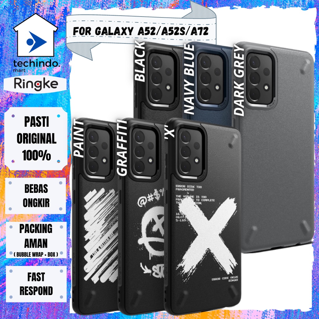 Case Samsung Galaxy A52 A52S A72 Ringke Onyx TPU Softcase Casing