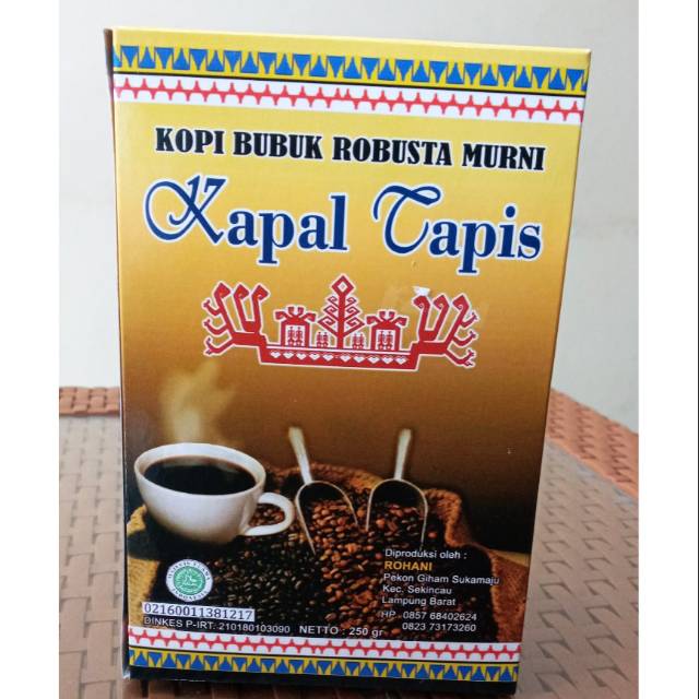 

KOPI ROBUSTA MURNI KAPAL TAPIS