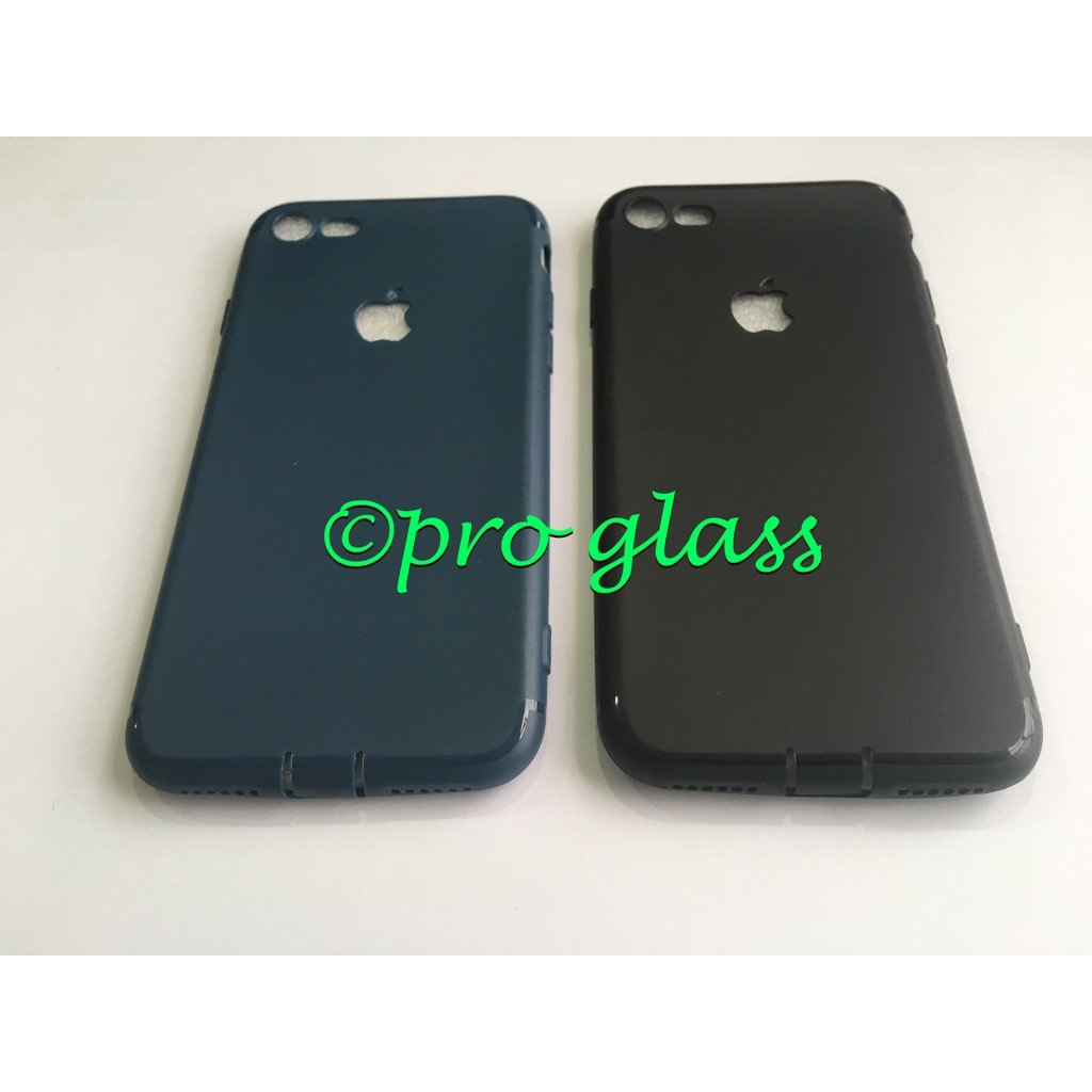 Iphone 7 /7+ / 7 Plus  MATTE BLACK / NAVY BLUE Ultrathin Soft Silicone Premium Slim Case