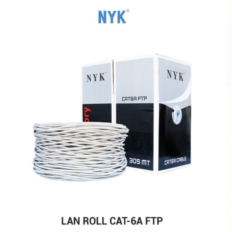 Kabel Lan NYK Cat6A FTP Roll 305M / UTP NYK Cat6 FTP