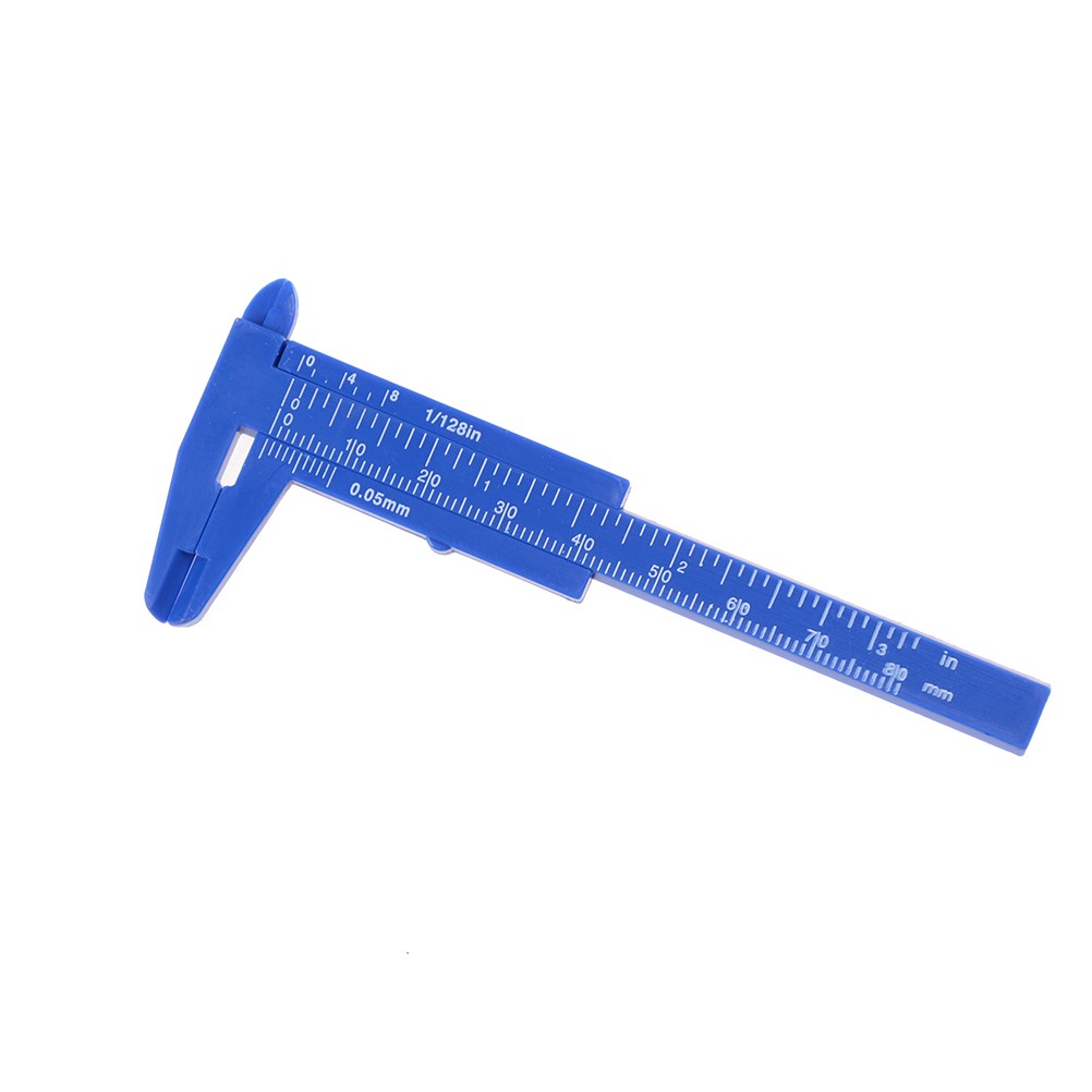 Alat Pengukur Caliper Vernier Caliper Mini Bahan Plastik Ukuran 80mm