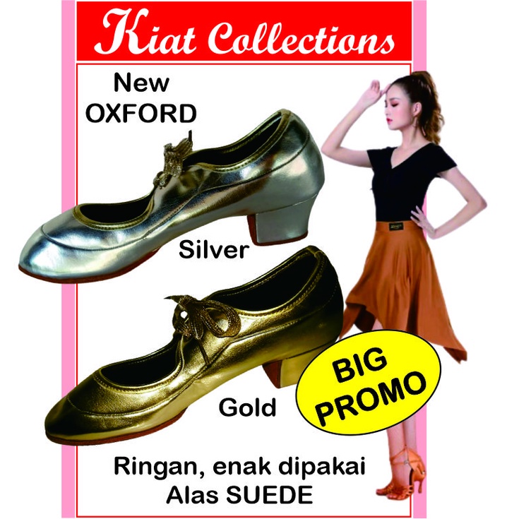 Sepatu Oxford NEW Sepatu Dansa Wanita Rumba Waltz Tango Dansa Latin  Salsa Ballroom Modern Dance Best seller Empuk keren banyak disukai penari