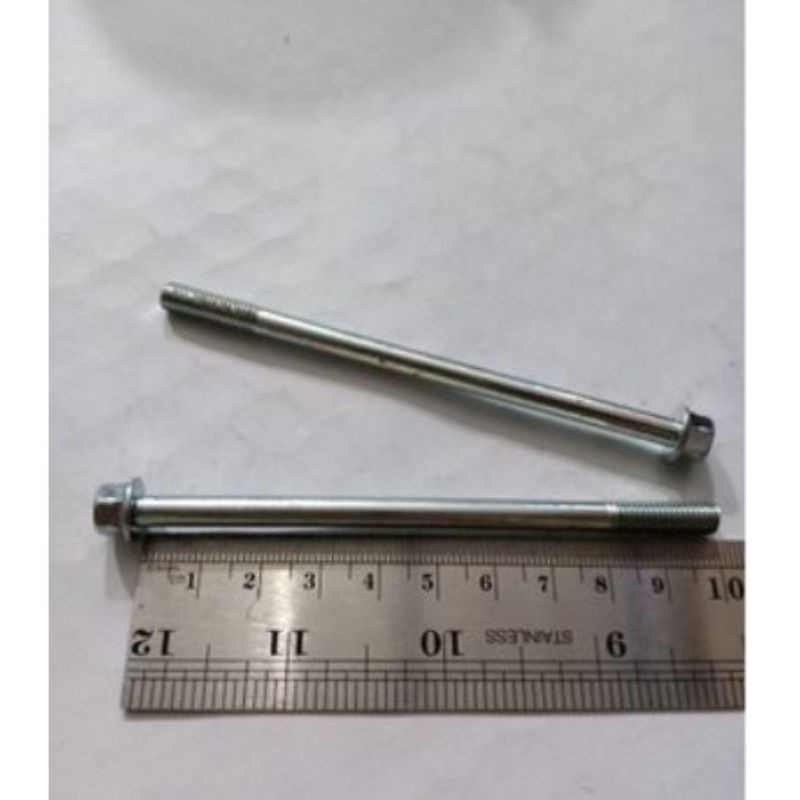 Baut Flange M6x100 kunci 8 / Baut Mesin M6x100 kunci 8