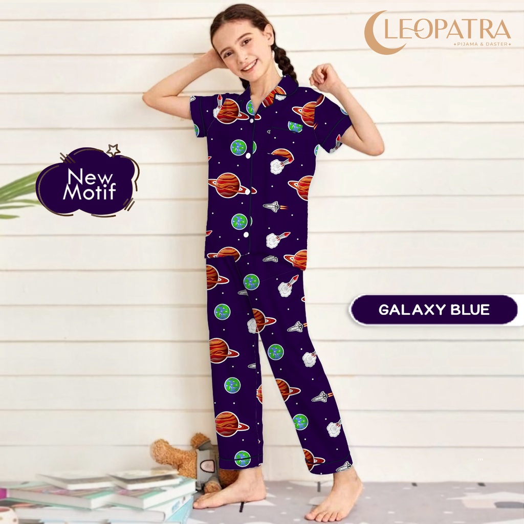 Cleopatra Piyama Anak perempuan Motif Karakter Usia 8-10 tahun (Size 10) Setelan Baju Tidur