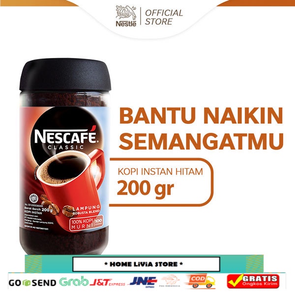 

NESCAFE Classic Kopi Instan Kopi Hitam 200g Jar