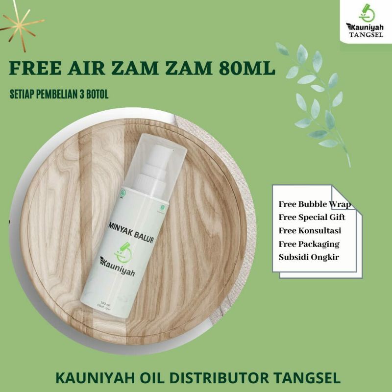3 Botol Kauniyah Oil, Free Air ZamZam