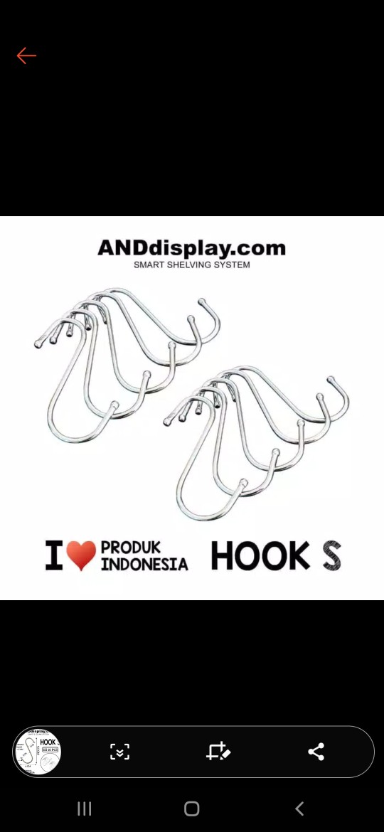 Hook S 10 Pcs Pengait Sling Gantungan Cantolan