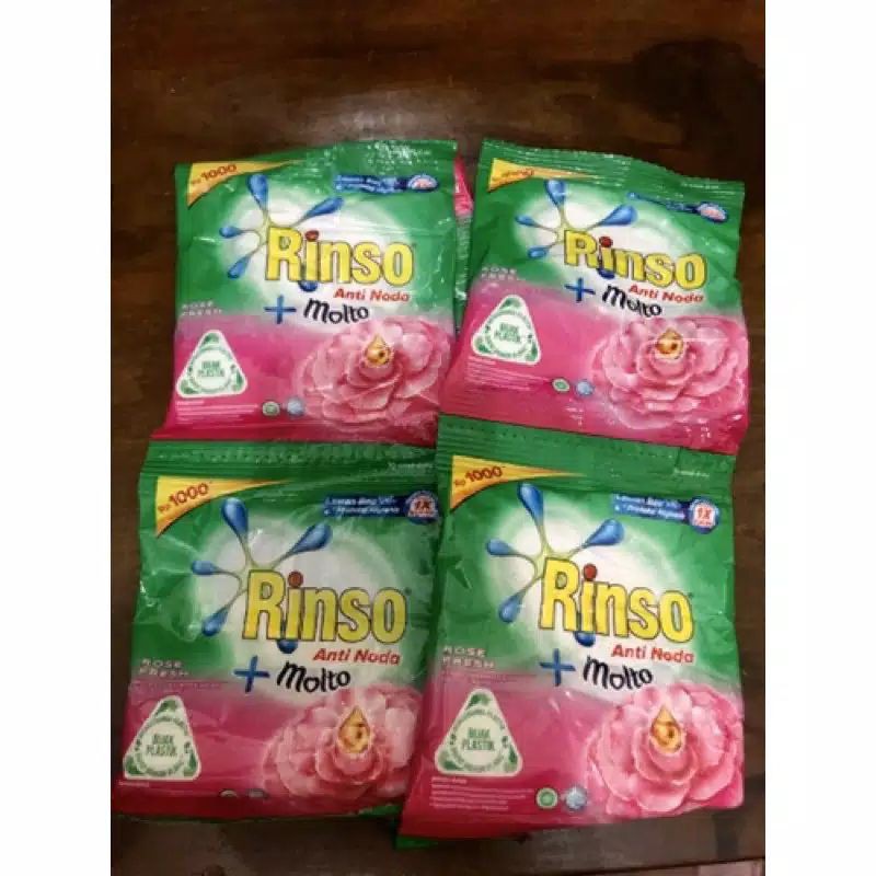 

Deterjen Bubuk Rinso Molto Rose Fresh renceng(isi6pcs)