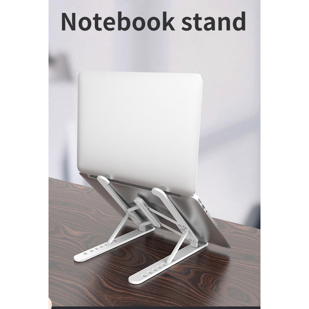 (TWS) Stand Holder Laptop Lipat Bahan Aluminum Alloy untuk iPad, Macbook