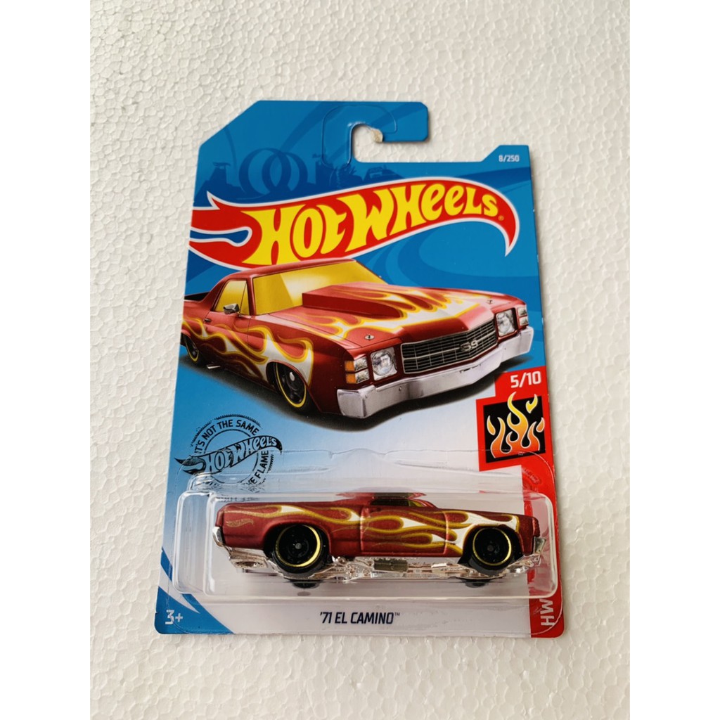 HOT WHEELS HOTWHEELS 71 EL CAMINO PICKUP COKLAT HW FLAMES DIECAST MOBIL HOTWEELS LANGKA TRACK MURAH