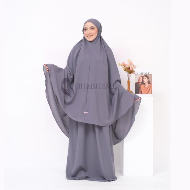 [DEU.26Au22ᴮ] Mukena Dewasa Polos Treveling Mukena Meiza by Hijabitsme