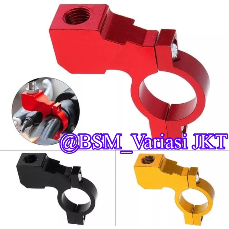 Breket dudukan spion cnc import kualitas markotop bahan bagus tebal universal motor yamaha honda dll