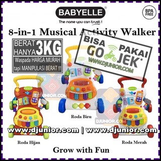 baby elle 8 in 1 musical activity walker