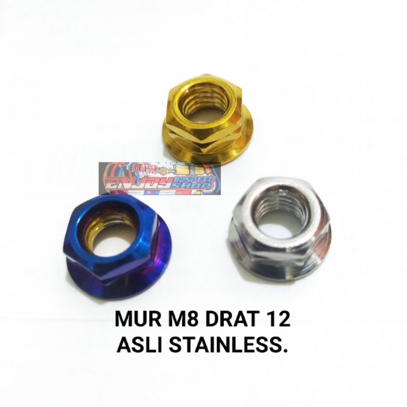 Mur Baut Pb Probolt M8 Drat 12 Stainless Stel (Harga Satuan)