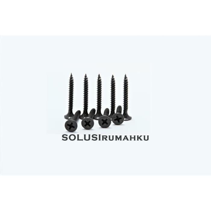 1 Dus Skrup Gypsum 3/4" Hitam / Drywall Screw 2 cm