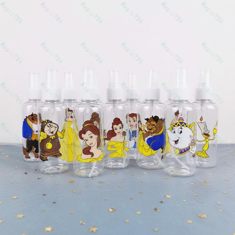 Magic789 Princess Alice Cinderella Snow White Spray Bottle Plastic Cartoon Travel Size Bottles 100ML