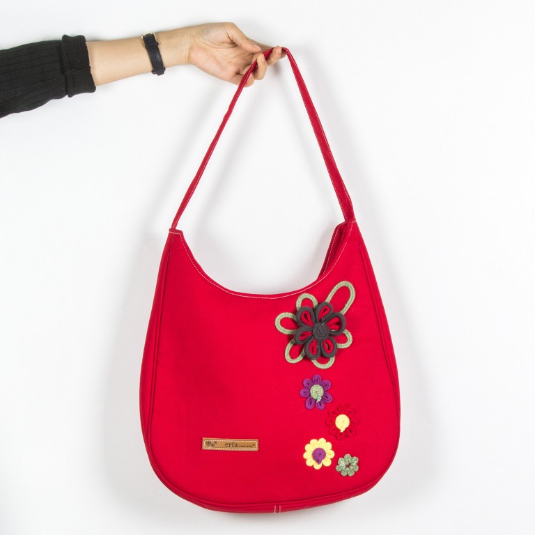 Shoulder Bag Kanvas Jovita Tas Wanita Hobo Bag dari erfa handmade