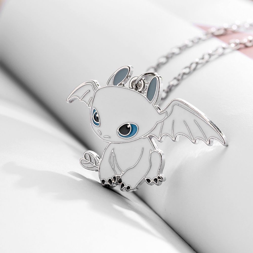 Kalung Liontin Kartun Anime How To Train Your Dragon Toothless Dragon Model Gantung Warna-Warni Untuk Pasangan