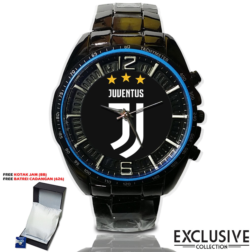 (Istimewa Bossque) Jam LOGO JUVENTUS Rantai Sport