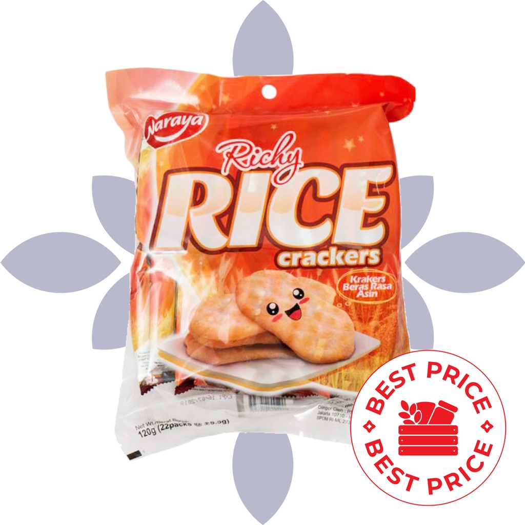 NARAYA - RICHY RICE CRACKERS - 110 GR