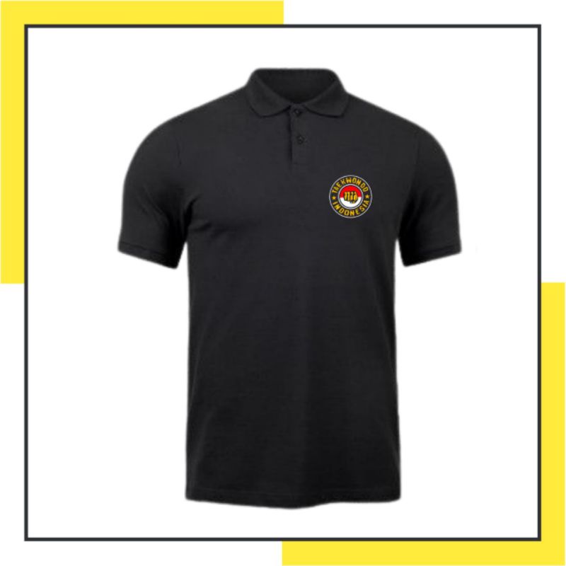 KAOS POLO BERKERAH TAEKWONDO INDONESIA LOGO DADA SIMPLE