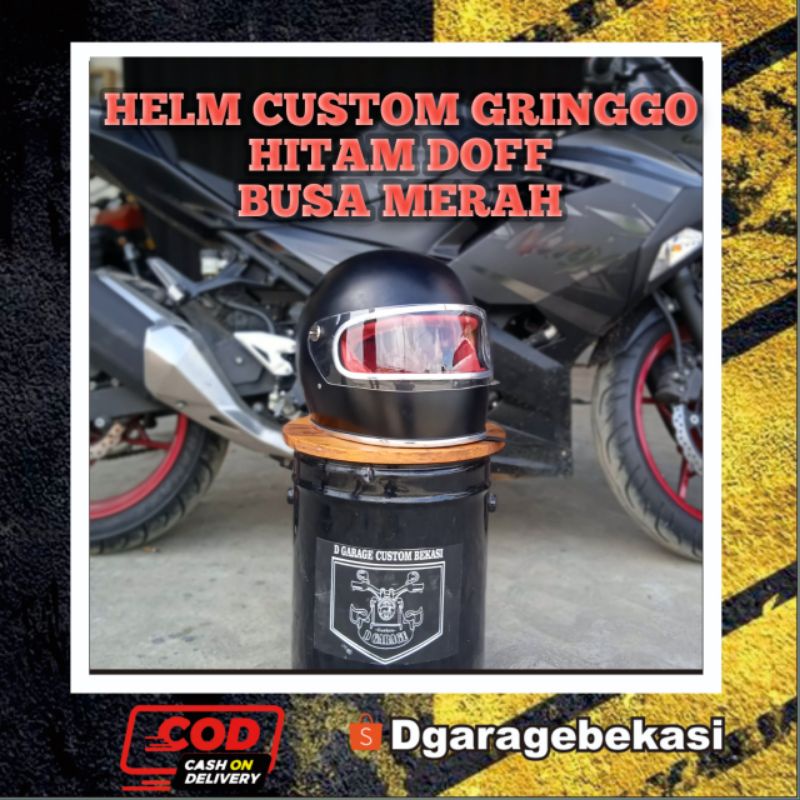 HELM CUSTOM GRINGGO cc Helem Cakil M30 Moto3 carglos Cargloss HbC bogo bandit japstyle Caferacer