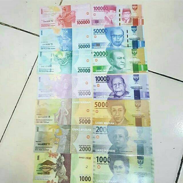 Ready Uang Mainan Uang Mahar Uang Edukasi Uang Printing Uang Bucket Uang Monopoli Asli Shopee Indonesia