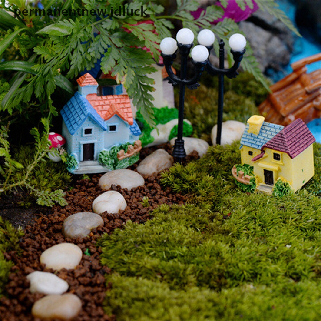 Miniatur Rumah Bahan Resin Untuk Dekorasi Taman