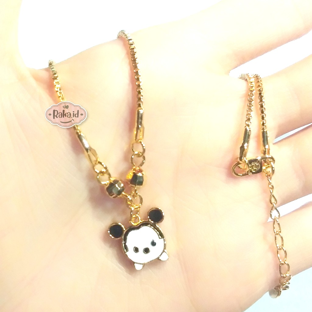 Raka Acc - Kalung Anak Kalung Koye Anak Muka Mickey Perhiasan Cantik Anak Lapis Emas 18k 352