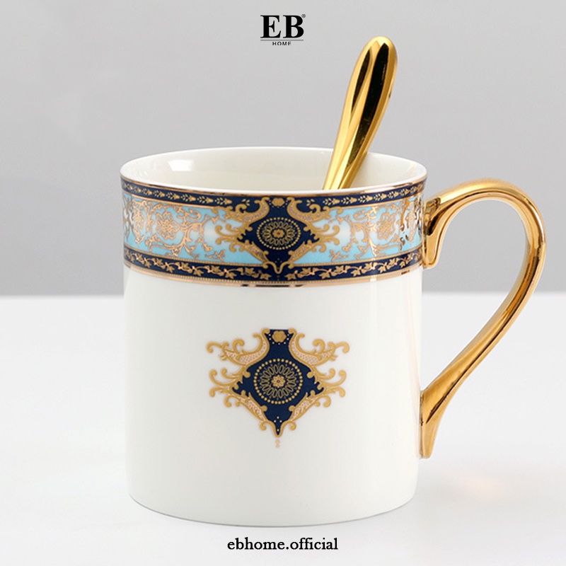 Gelas Keramik Cantik / Gelas Keramik Mewah / Luxury Mug Set 41/8