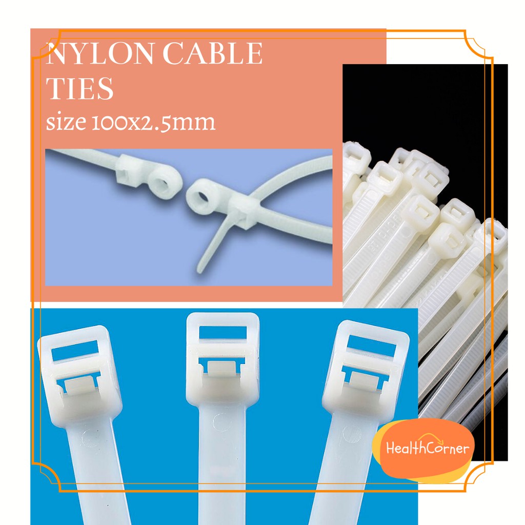 Nylon Cable Ties 100pcs (Pengikat Kabel)