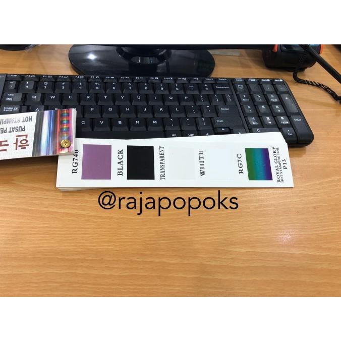 

HOT STAMPING FOIL ROYAL GLORY RG HITAM 64CM x 120M