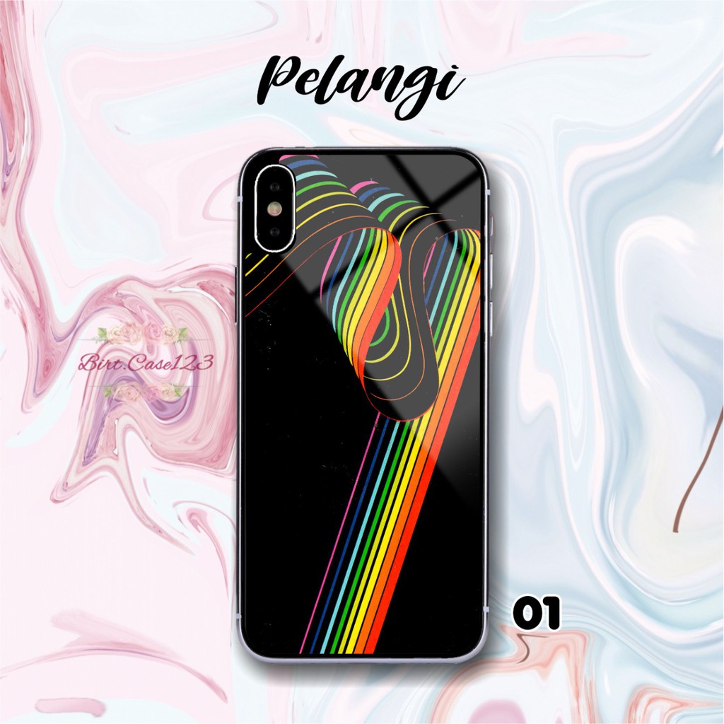 Hardcase 2D glossy PELANGI OPPO VIVO SAMSUNG XIAOMI REALME IPHONE ALL TYPE BC1989