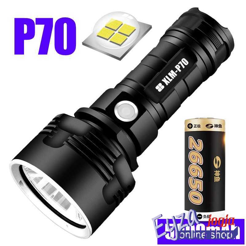 Original TERMURAH SHENYU Senter LED USB Rechargeable P70 XHP50 50W 1000 Lumens - XLMP70
