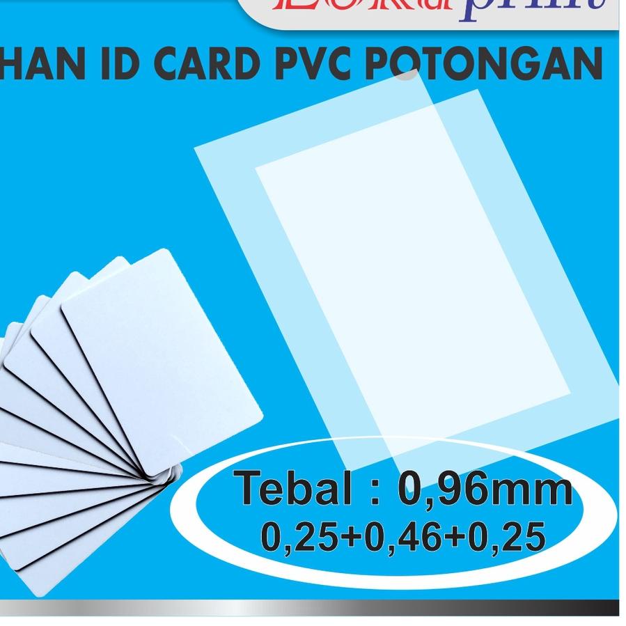 

✨ ⚡ale Bahan ID Card PVC 0,96mm Potongan Inkjet 10 Pcs Tinggal Print overlay printer biasa produck terbaik