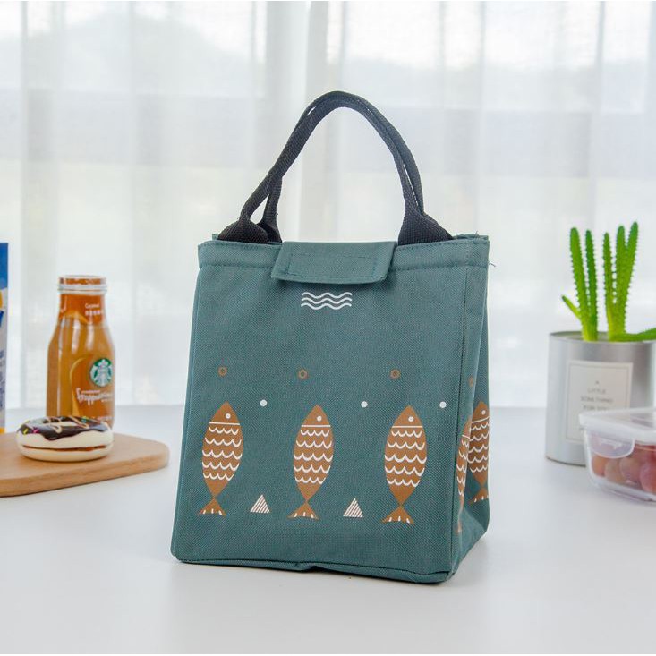 TSC - Tb104 Tas Bekal Motif Ikan Motif Fish Lunch Bag Anak