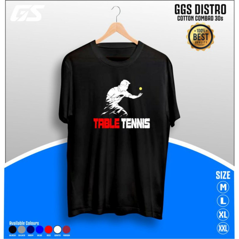 Kaos tenis meja pingpong katun/seragam tenis meja