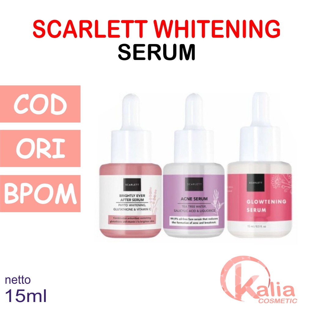 Scarlett Whitening Acne Serum | Scarlet Whitening Brightly Ever After Serum 15ML
