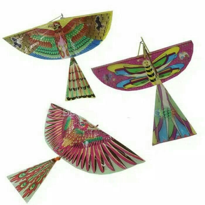 Mainan Burung Rakit Terbang / Mainan Burung Rakit Bermotif / Harga 1 PCS