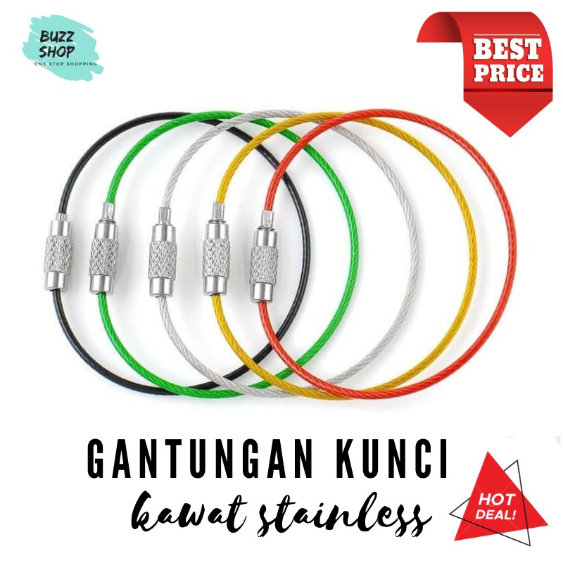 Gantungan Kunci Kawat Stainless Steel / Gantungan Kunci Rumah